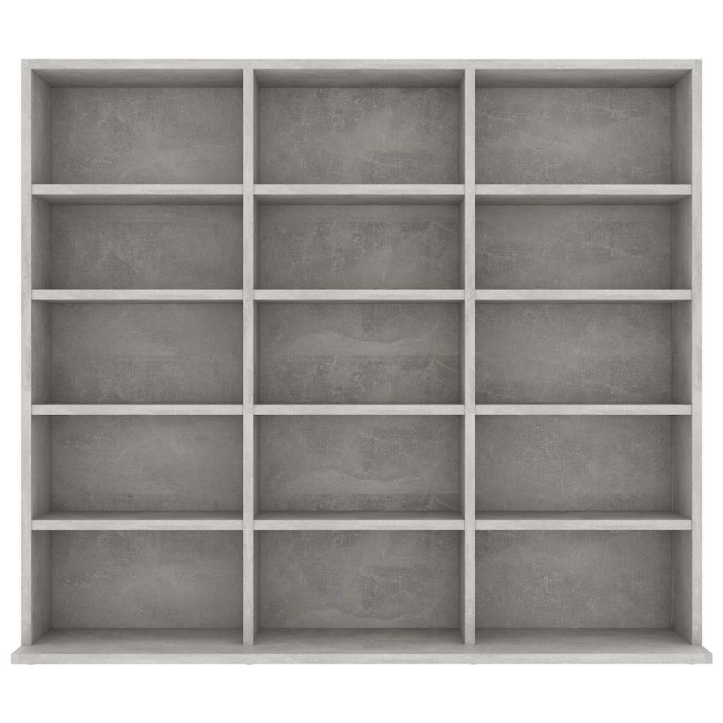 Vidaxl cd-kast 100x23x89,5 cm bewerkt hout betongrijs