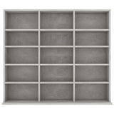 Vidaxl cd-kast 100x23x89,5 cm bewerkt hout betongrijs