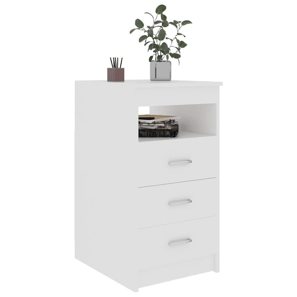 Vidaxl ladekast 40x50x76 cm bewerkt hout wit