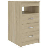 Vidaxl ladekast 40x50x76 cm bewerkt hout sonoma eikenkleurig