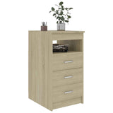 Vidaxl ladekast 40x50x76 cm bewerkt hout sonoma eikenkleurig