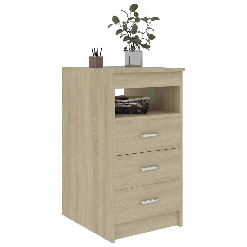 Vidaxl ladekast 40x50x76 cm bewerkt hout sonoma eikenkleurig