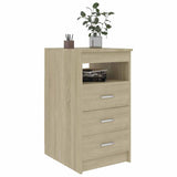 Vidaxl ladekast 40x50x76 cm bewerkt hout sonoma eikenkleurig