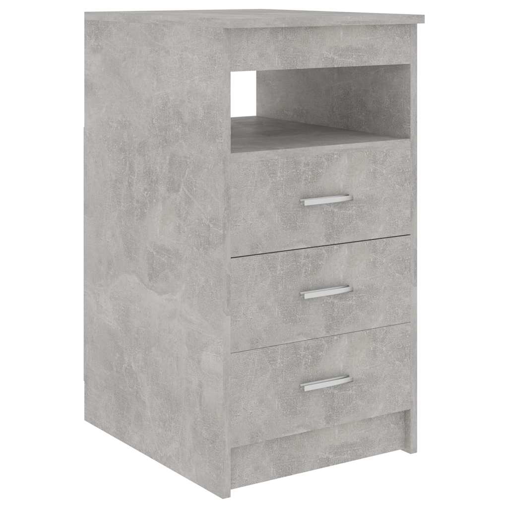 Vidaxl ladekast 40x50x76 cm bewerkt hout betongrijs
