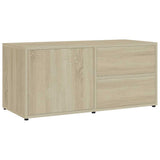 Vidaxl tv-meubel 80x34x36 cm bewerkt hout sonoma eikenkleurig