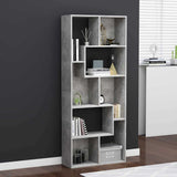 Vidaxl boekenkast 67x24x161 cm bewerkt hout betongrijs
