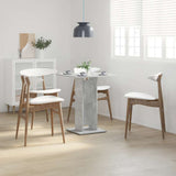 Vidaxl bistrotafel 60x60x75 cm bewerkt hout betongrijs