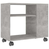 Vidaxl bijzettafel 70x35x55 cm bewerkt hout betongrijs