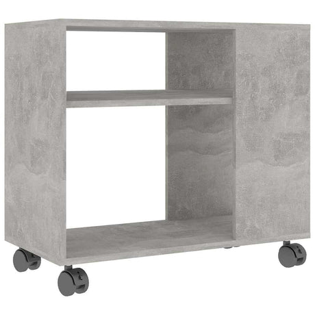 Vidaxl bijzettafel 70x35x60,5 cm bewerkt hout betongrijs
