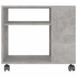 Vidaxl bijzettafel 70x35x60,5 cm bewerkt hout betongrijs