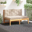 VidaXL Paletten-Bodenkissen 2 Stück Baumwolle Beige