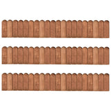 Vidaxl -Gazonkanten 3 ST 120 cm imprägniertes Kiefernholz