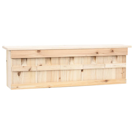 Vidaxl Musssenhuis mit 5 Zimmern 68x15x21 cm Vurenhout