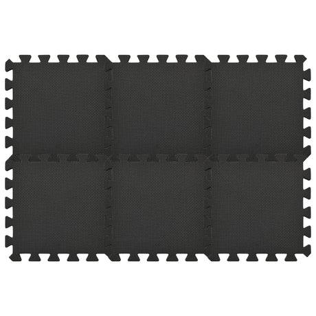 Vidaxl 54x Bodenmatten 4.86 ㎡ Eva Foam Schwarz