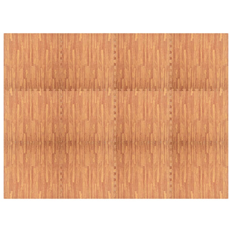 VIDAXL -Bodenmatten 12 ST 4.32 ㎡ EVA -Schaumholz -Holzkorndruck