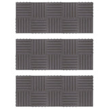 VIDAXL -Terrassenfliesen 30 x 30 x 30 cm Festes Acaciahout Graywash