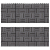 VIDAXL -Terrassenfliesen 20 PCs 30x30 cm Feststoff Acaciahout Graywash