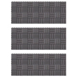 VIDAXL -Terrassenfliesen 30 x 30 x 30 cm Festes Acaciahout Graywash