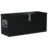 Vidaxl Aluminium Box 80x30x35 cm Schwarz