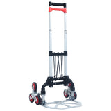 Vidaxl Traptrolley zusammenklappbar 70 kg Aluminium silberfarben