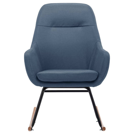 Vidaxl schommelstoel stof blauw