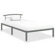 Vidaxl bedframe metaal grijs 90x200 cm