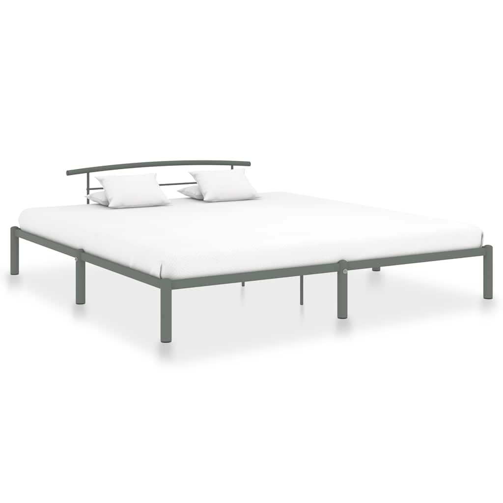 Vidaxl bedframe metaal grijs 180x200 cm