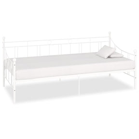 Vidaxl slaapbank metaal wit 90x200 cm
