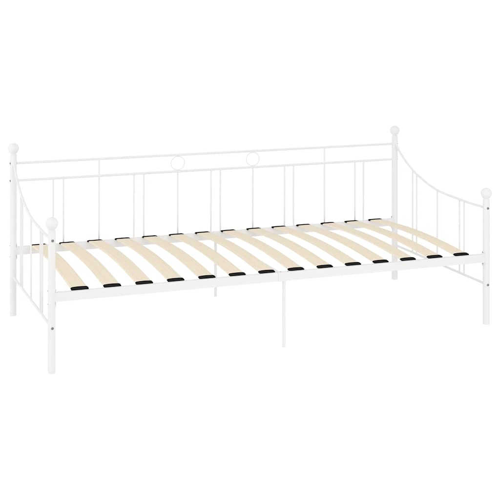 Vidaxl slaapbank metaal wit 90x200 cm