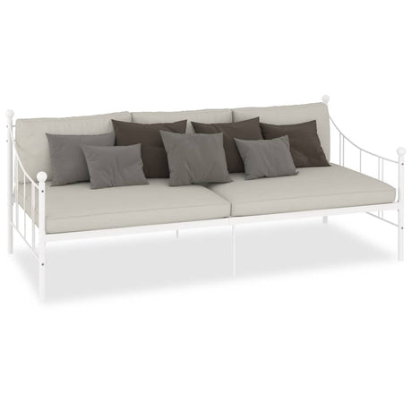 Vidaxl slaapbank metaal wit 90x200 cm