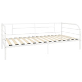 Vidaxl bedbank metaal wit 90x200 cm