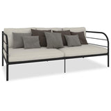Vidaxl bedbank metaal zwart 90x200 cm