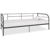 Vidaxl bedbank metaal grijs 90x200 cm