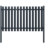 VIDAXL -Zauntafel 174,5 x 75 cm Pulver -Stahl -Anthrazit