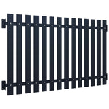 VIDAXL -Zauntafel 170,5x150 cm Pulver -Stahl -Anthrazit