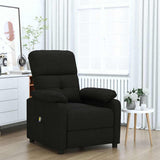 Vidaxl massagestoel stof zwart