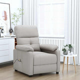 Vidaxl massagestoel stof taupe