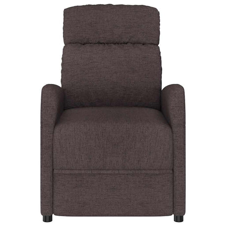 Vidaxl massagestoel stof donkerbruin