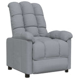 Vidaxl fauteuil verstelbaar stof lichtgrijs