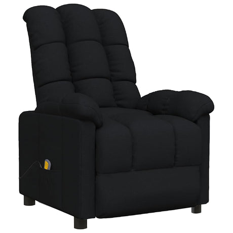 Vidaxl massagestoel stof zwart