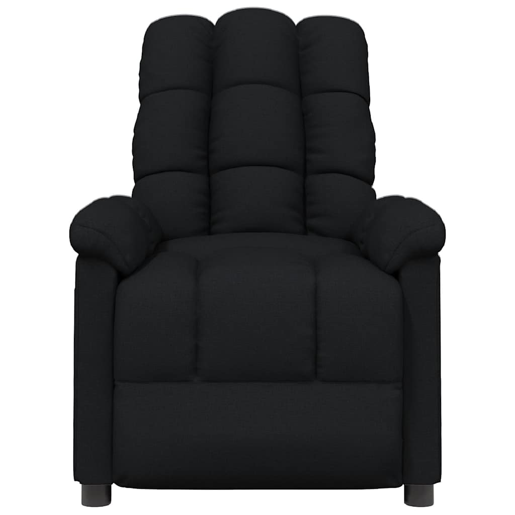 Vidaxl massagestoel stof zwart