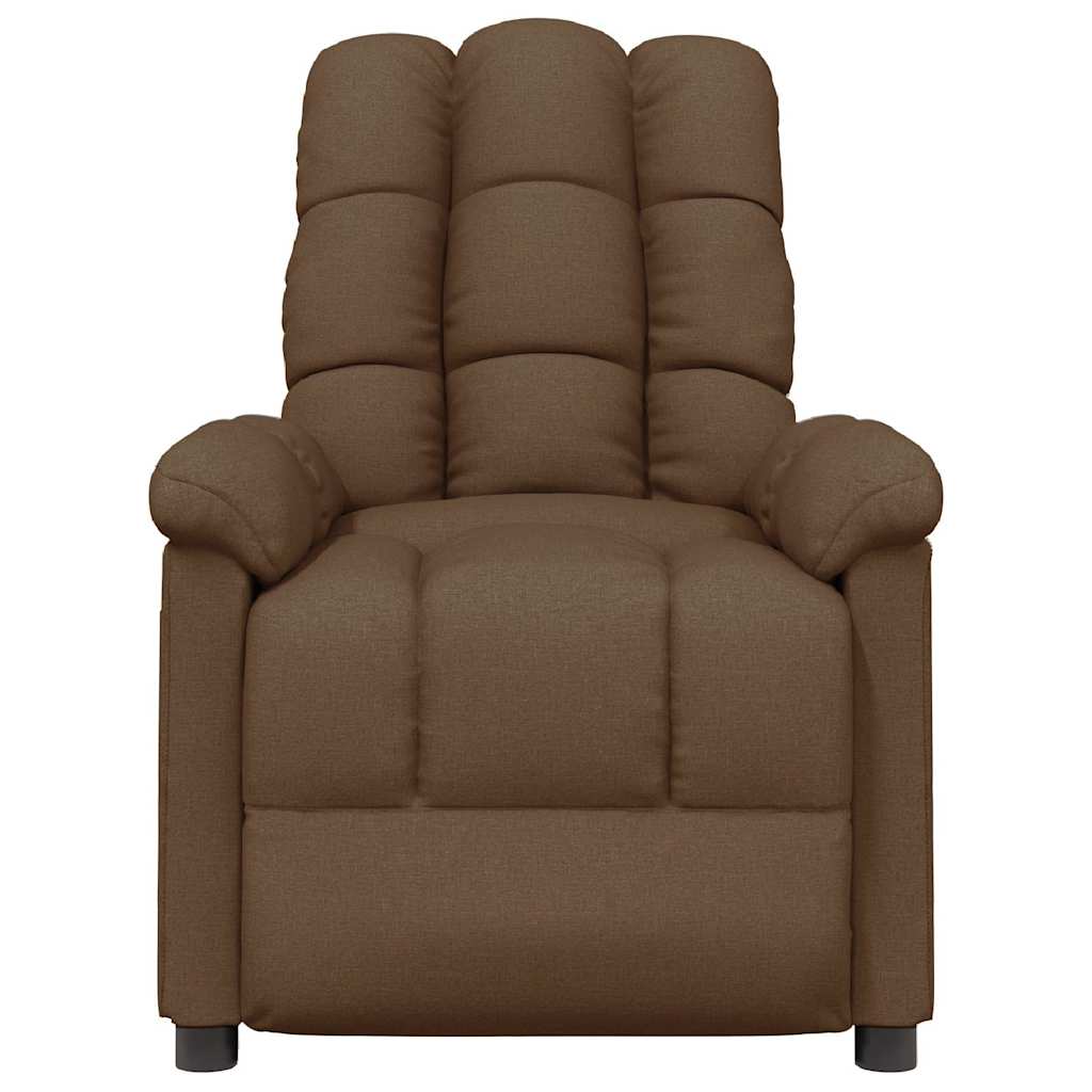 Vidaxl massagestoel stof bruin