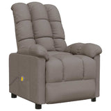 Vidaxl massagestoel stof taupe