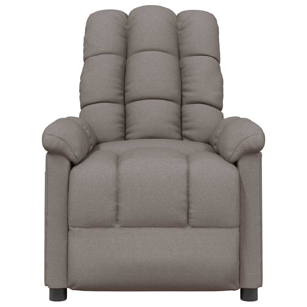 Vidaxl massagestoel stof taupe