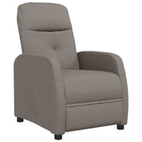 Vidaxl fauteuil verstelbaar stof taupe