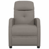 Vidaxl fauteuil verstelbaar stof taupe
