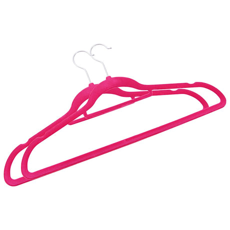VIDAXL 50-teiliger Kleidungsschalter Set Anti-Slip-Samtrosa
