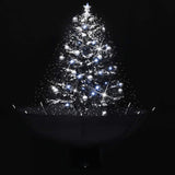 Vidaxx Weihnachtsbaum schneit mit Schirmständer 75 cm PVC schwarz