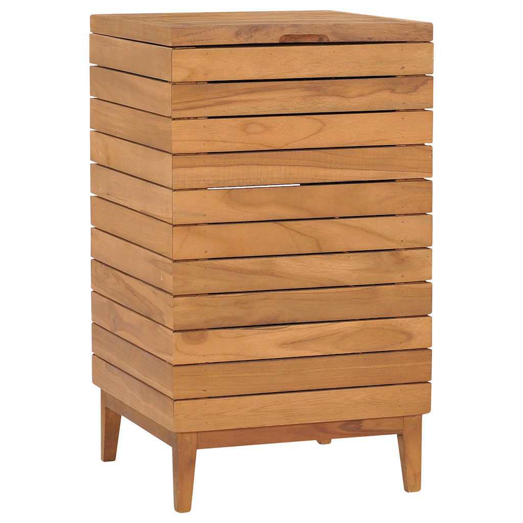 Vidaxl wasmand 40x40x70 cm massief teakhout