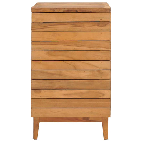 Vidaxl wasmand 40x40x70 cm massief teakhout